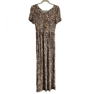 VIISHOW ANIMAL PRINT TSHIRT MAXI DRESS
